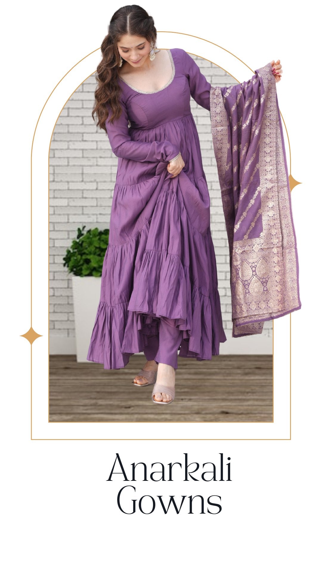 Flared Anarkali Gown