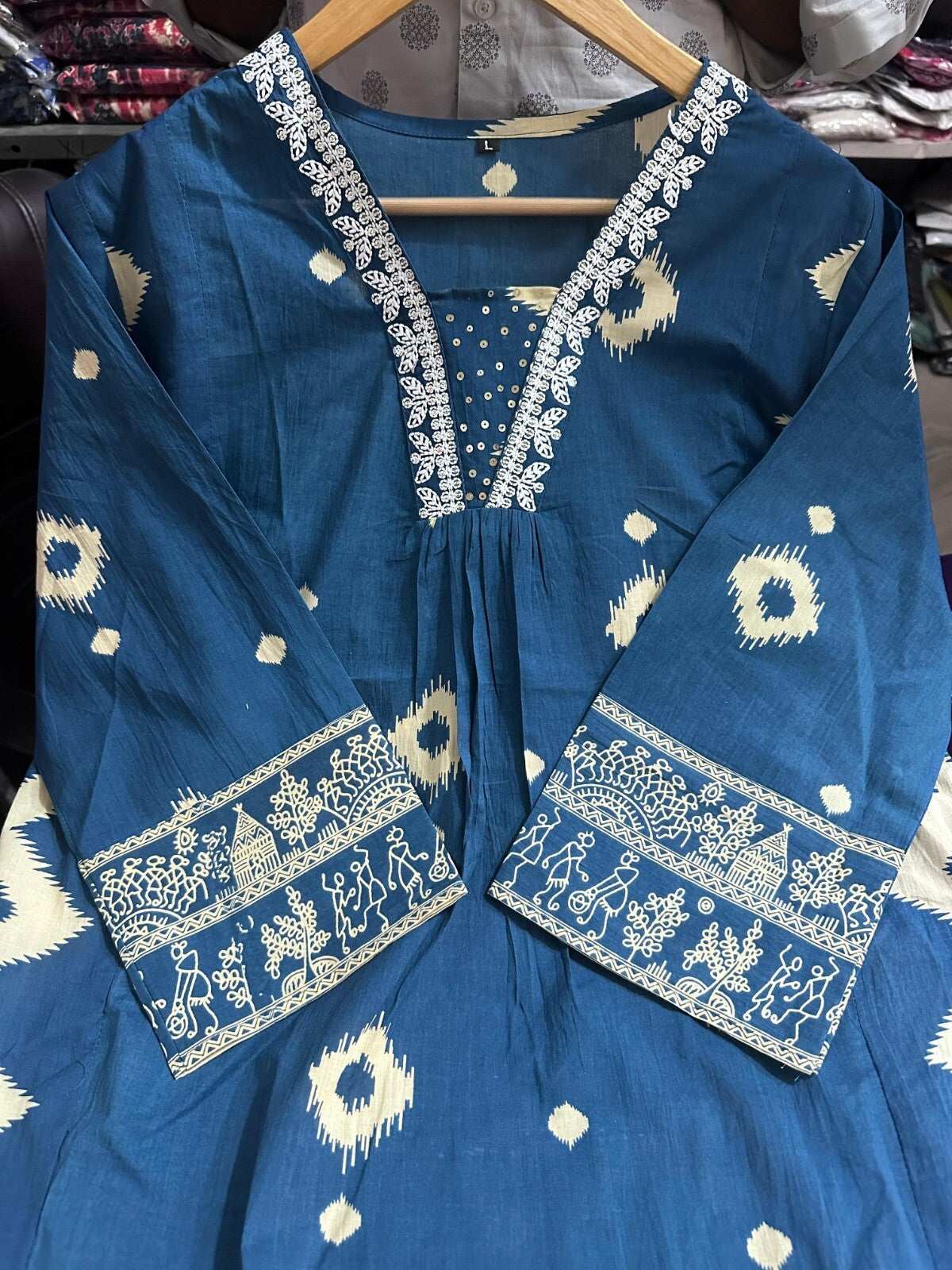 Cotton Printed Indian Pakistani Salwar Kameez – Printed A-line Dress Wear Suit