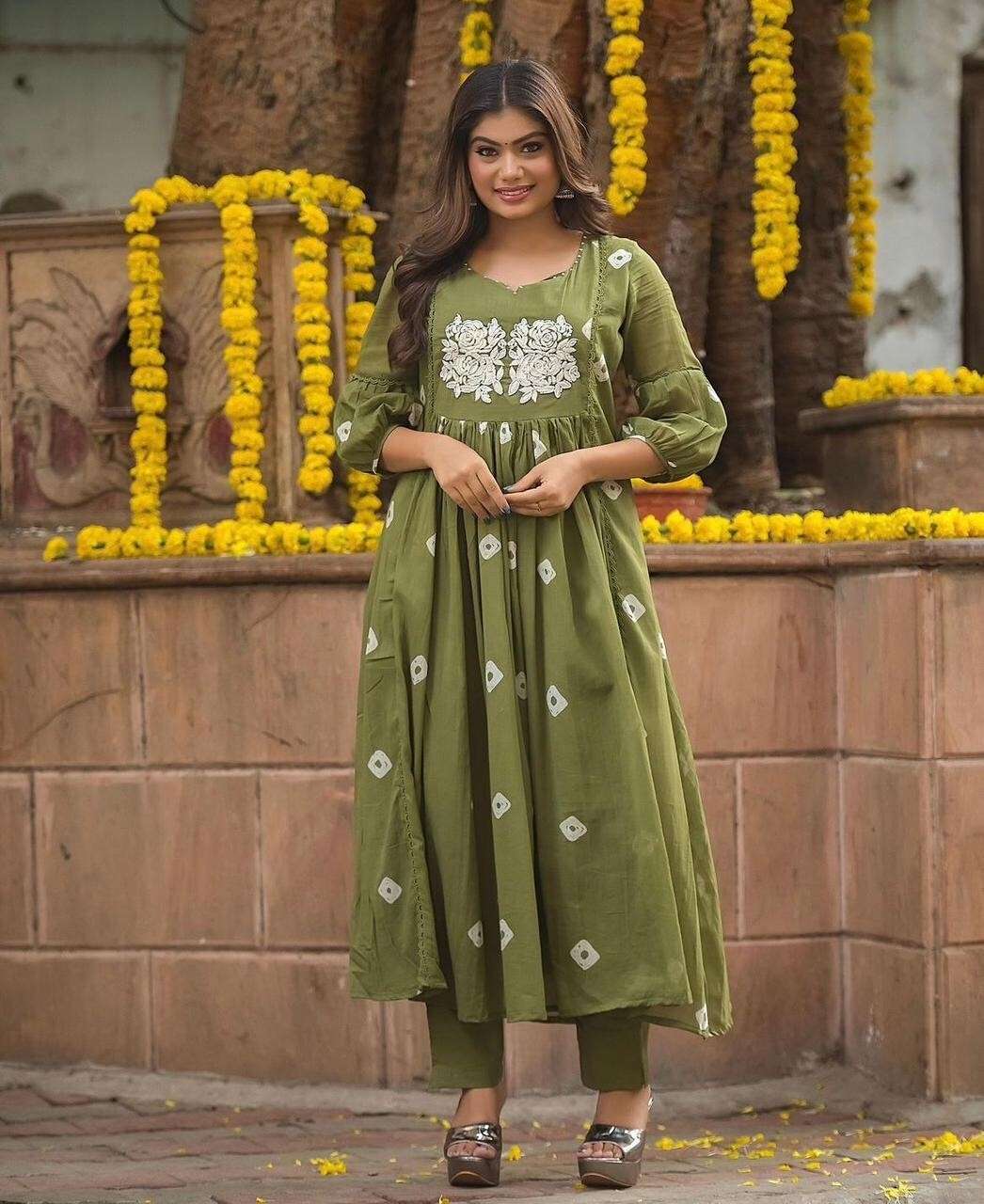Anarkali Flared Gown Pakistani Salwar Kameez Ready made Wedding Party Bollywood