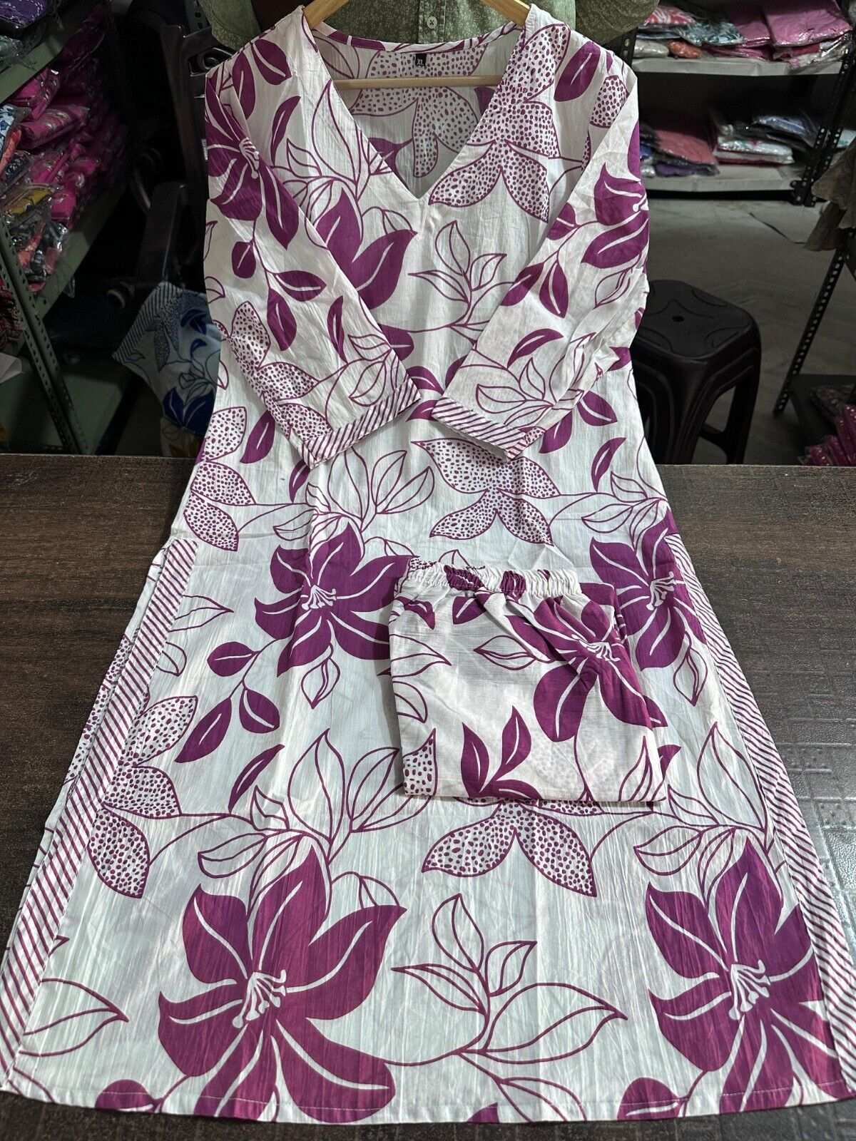 2-Piece Cotton Pakistani Printed Wedding & Party Wear Sharara Suit – Bollywood S
