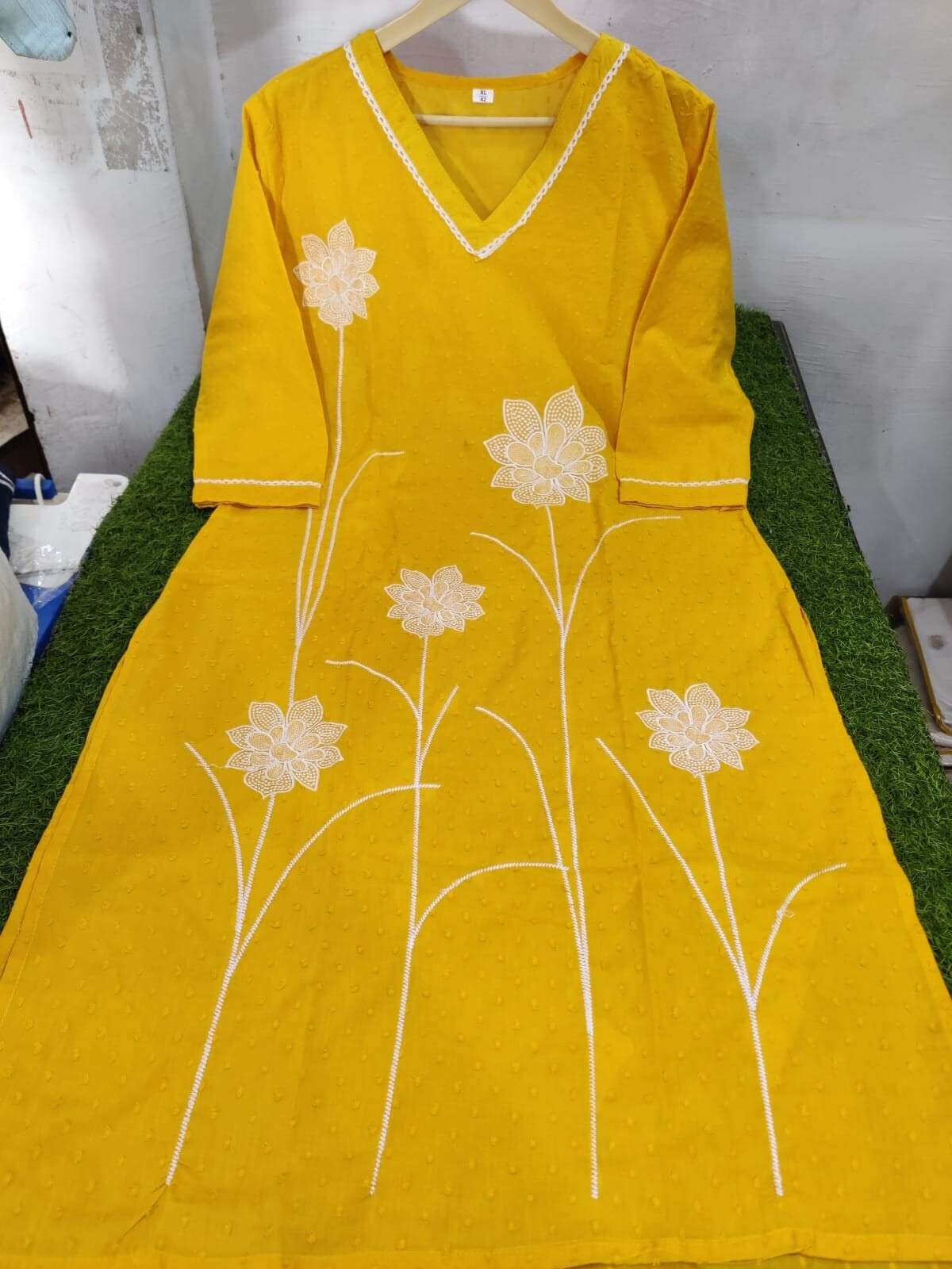 2 Pcs Cotton Wear Kurta with Sharara Indian Ready made Beautiful Salwar Kameez