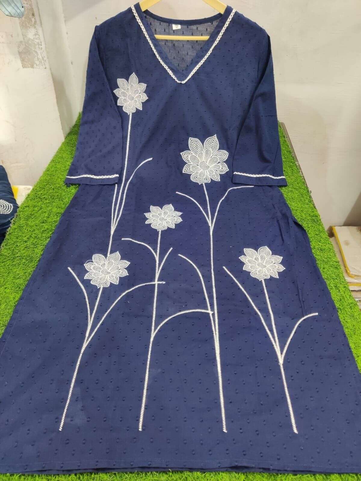 2 Pcs Cotton Wear Kurta with Sharara Indian Ready made Beautiful Salwar Kameez