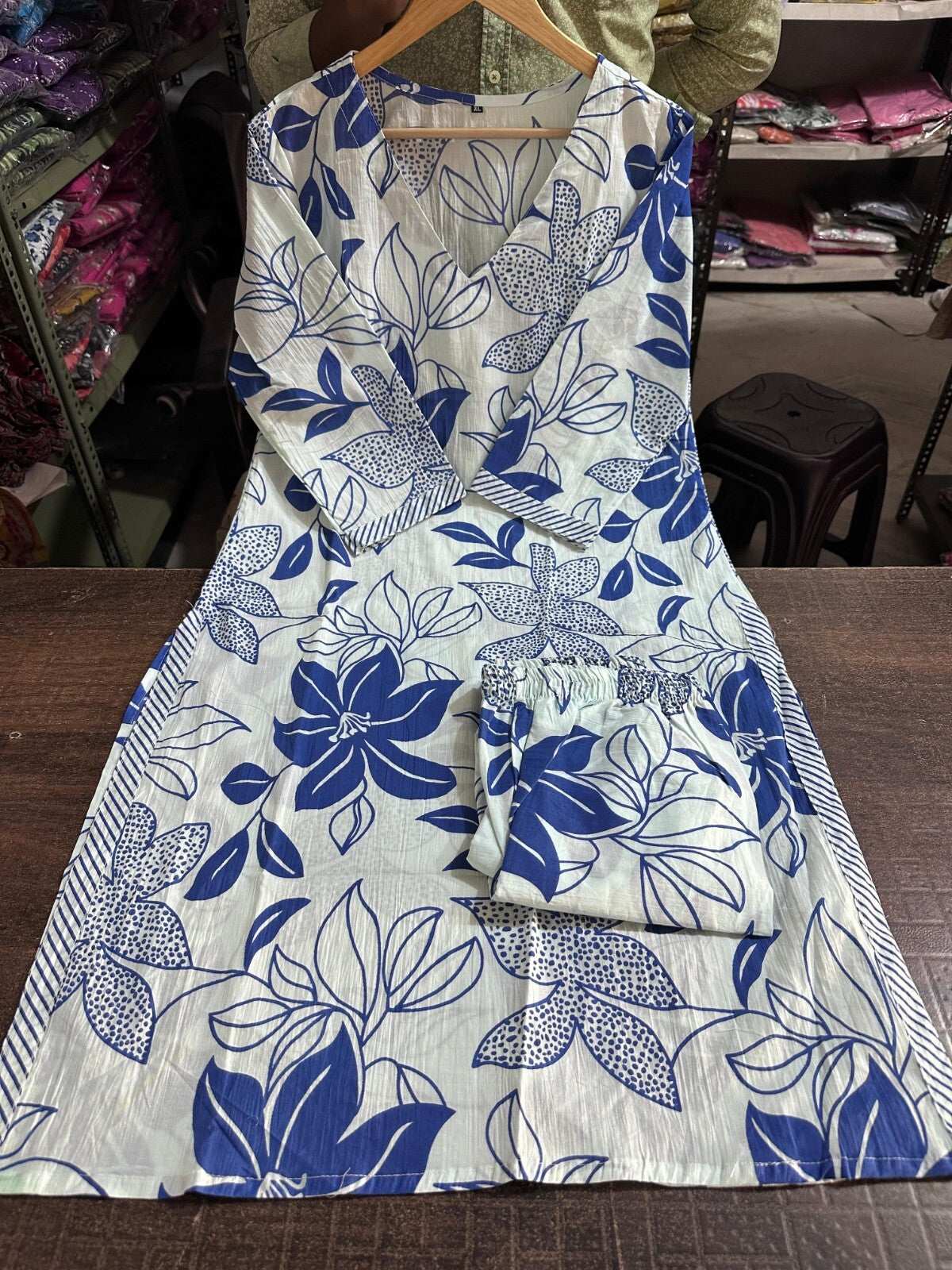 2-Piece Cotton Pakistani Printed Wedding & Party Wear Sharara Suit – Bollywood S