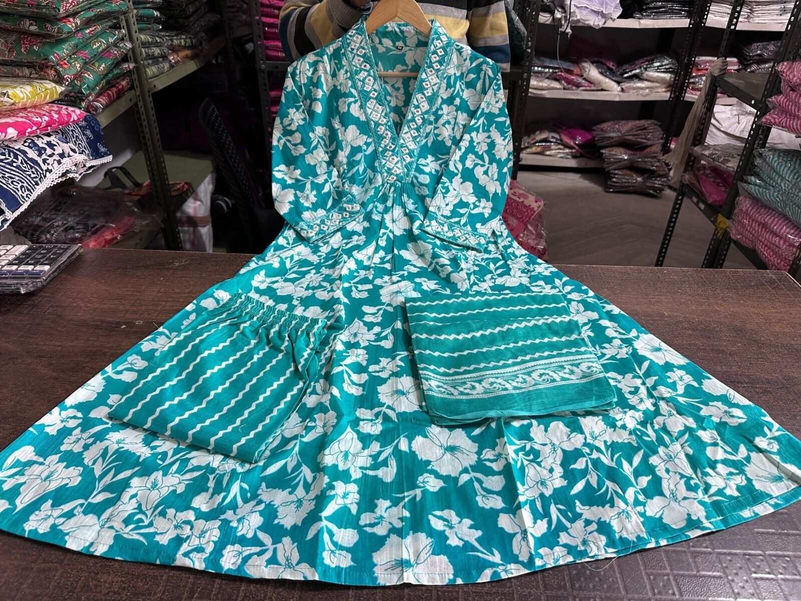 Cotton Printed Indian Pakistani Salwar Kameez – Designer A-line Dress Wear Suit