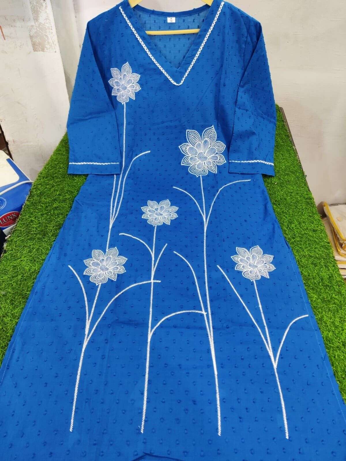 2 Pcs Cotton Wear Kurta with Sharara Indian Ready made Beautiful Salwar Kameez