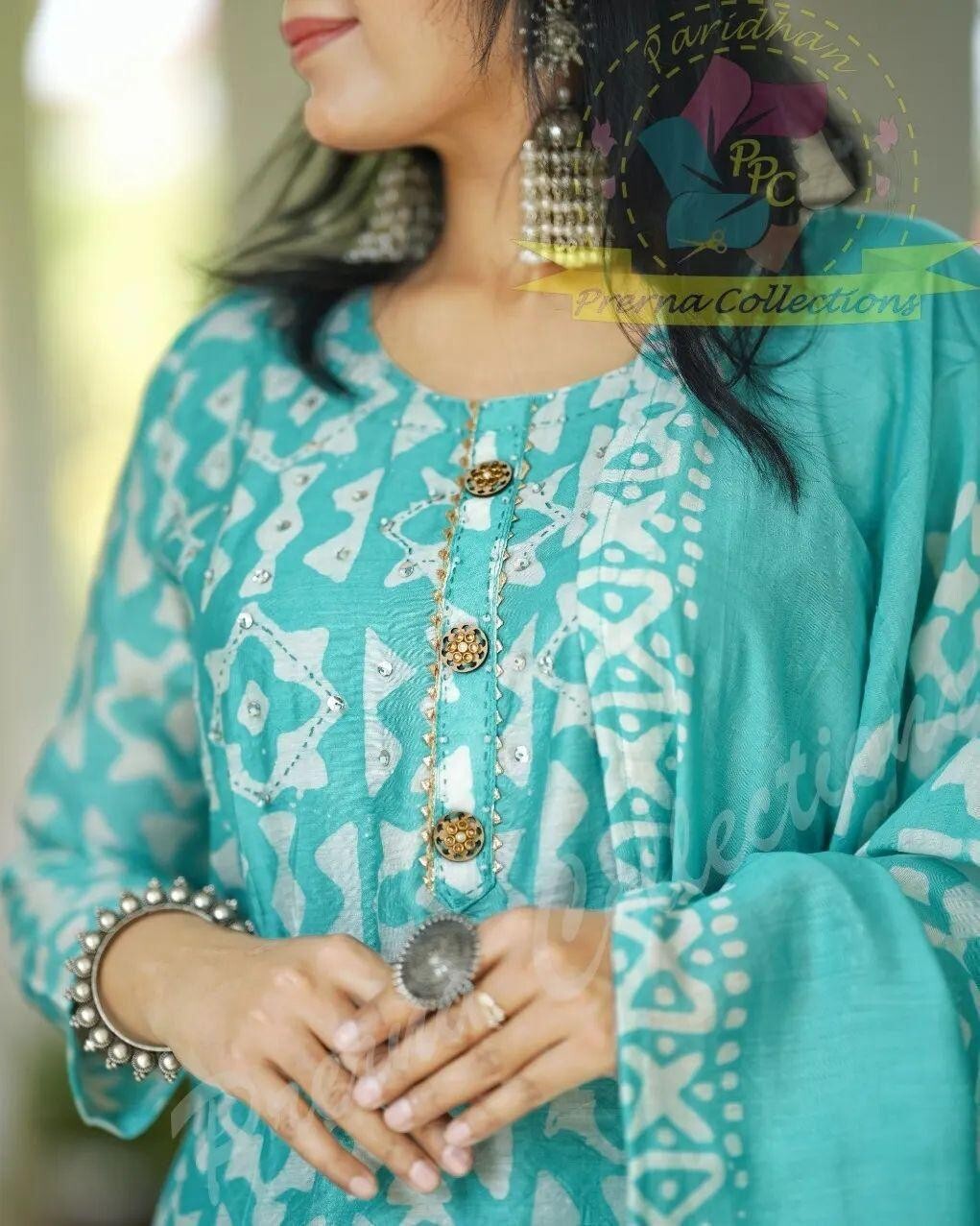 Cotton Pakistani Style Salwar Kameez – Readymade Women’s Indian Wedding Suit