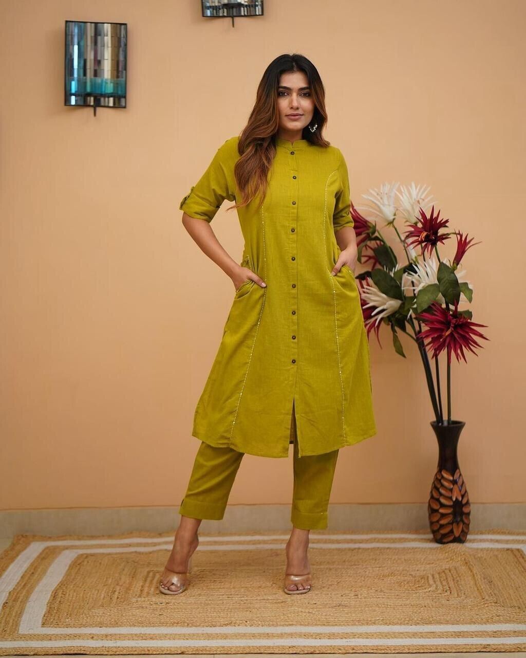 2 pcs Handwork Salwar Kameez Set, Ethnic Party Wear Designer Pakistani Suit