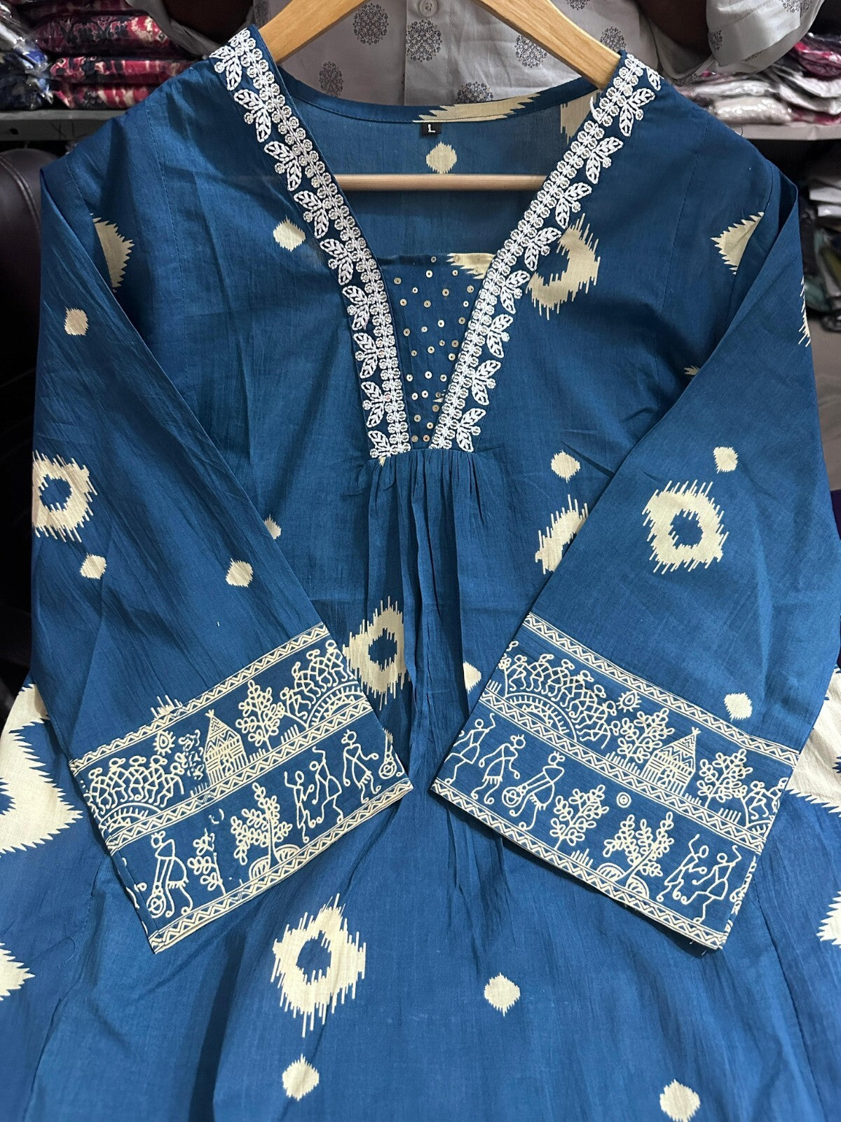 Cotton Printed Indian Pakistani Salwar Kameez – Printed A-line Dress Wear Suit