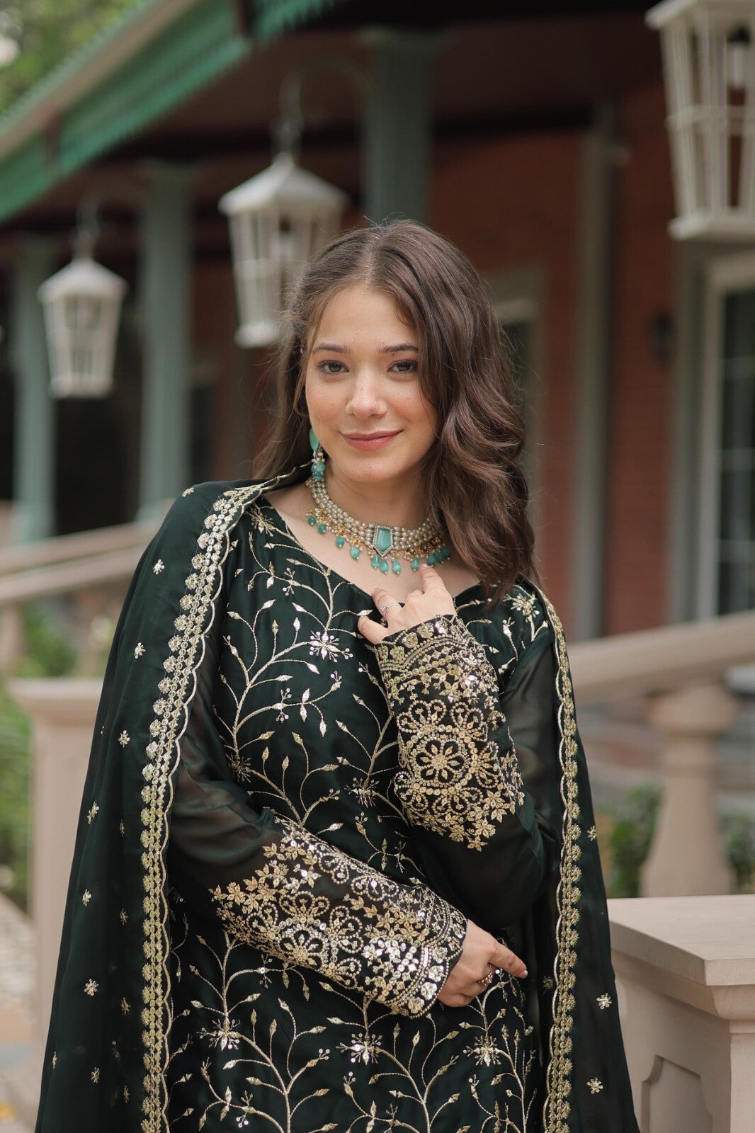 Salwar Kameez Pakistani Indian Wedding Party Dress Suit Sharara Plazzo Georgette