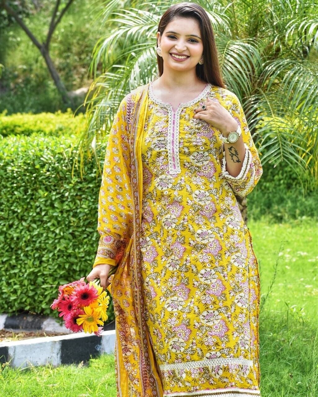 Designer Cotton Salwar Kameez Suit – Pakistani Bollywood Party & Wedding Wear