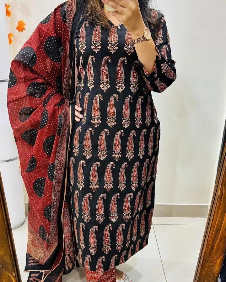 Cotton Dress Pakistani Salwar Kameez Readymade Suit Indian Wedding Party
