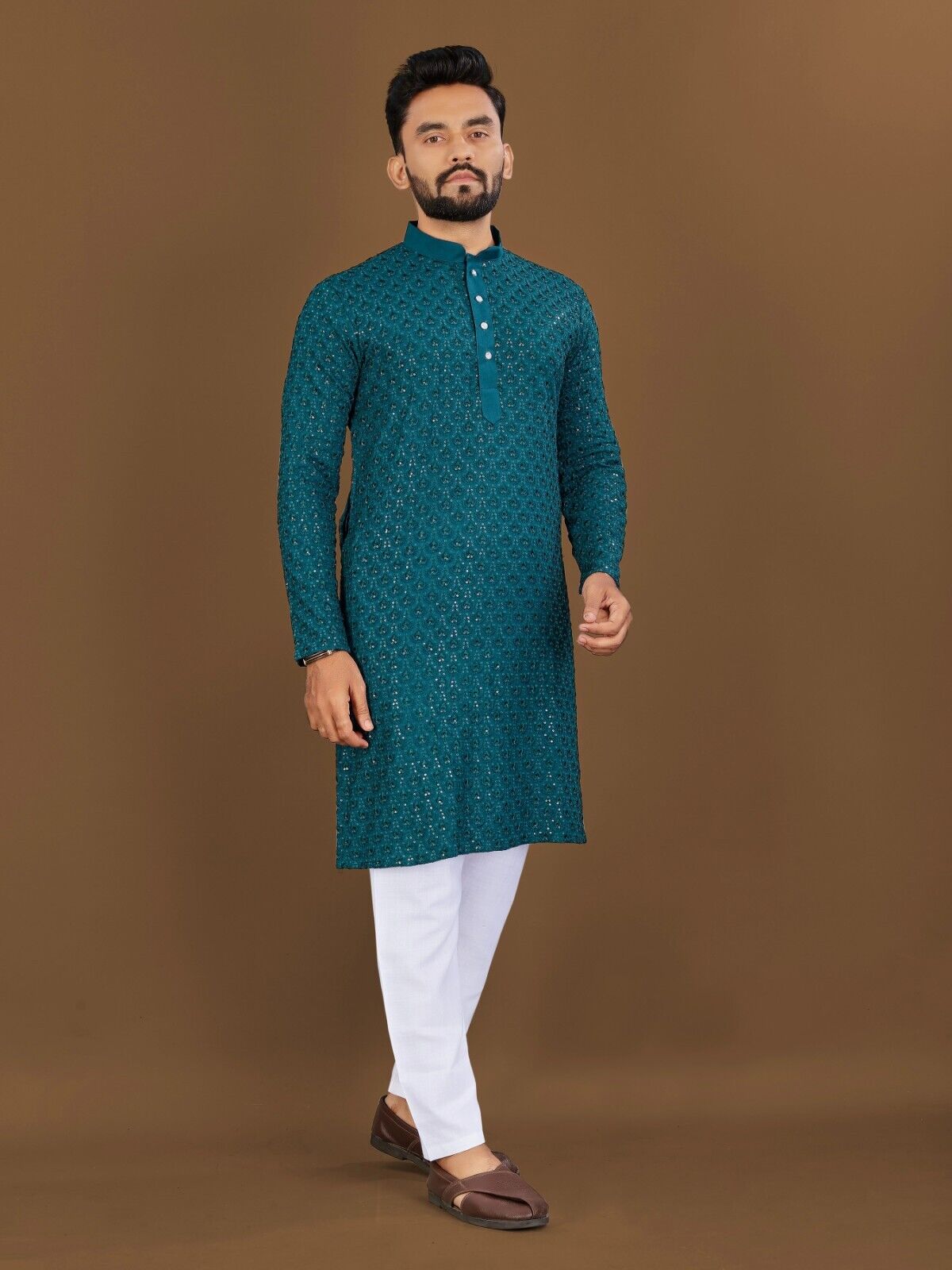 Indian Men's Designer Wedding Ethnic Wear Bollywood Eid Wear Kurta Payjama Dress