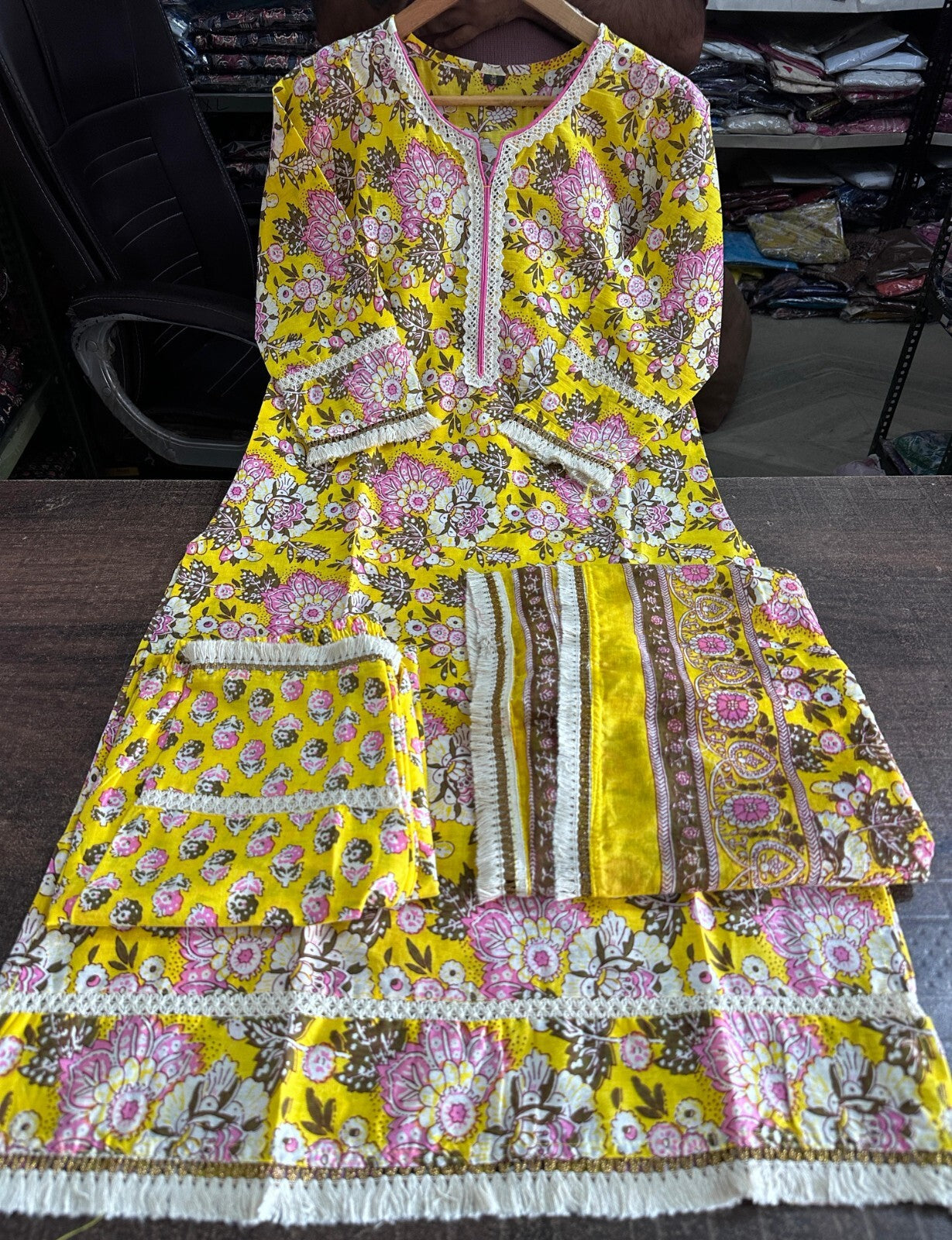 Designer Cotton Salwar Kameez Suit – Pakistani Bollywood Party & Wedding Wear