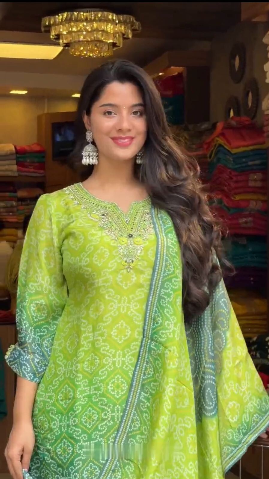 Chinon Silk Wedding Straight Salwar Kameez Indian Pakistani Designer Suit Dress