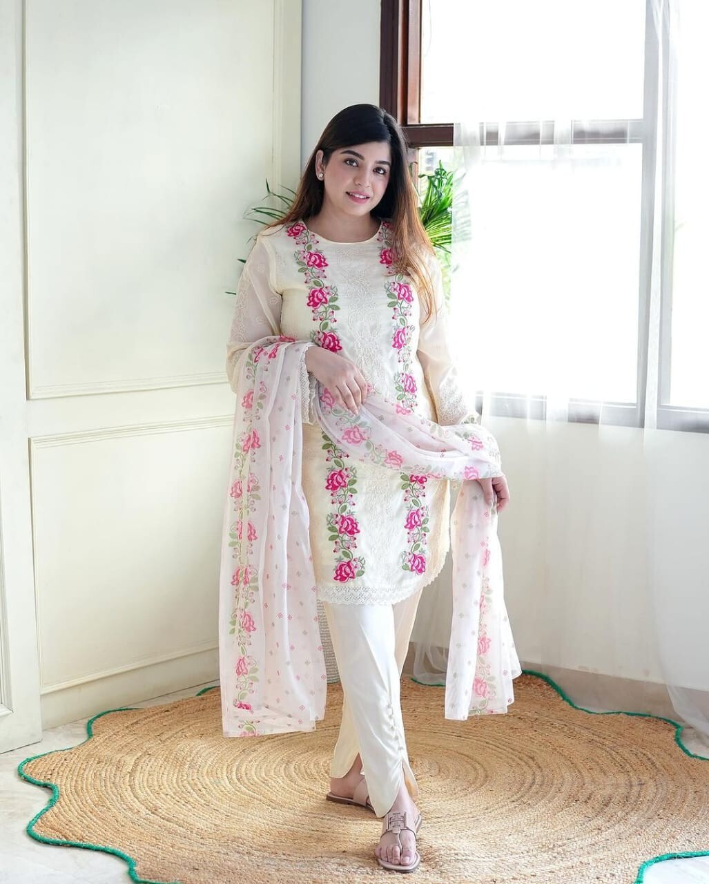 Women's Pakistani Salwar Kameez Readymade Suit Cotton Weddings and Party wear