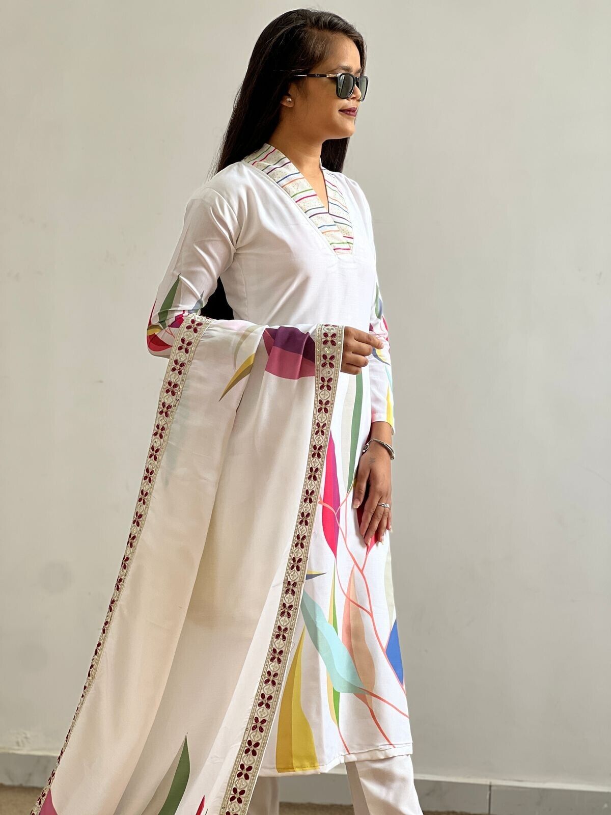 Muslin Cotton  Dress Salwar Kameez Ready To Wear Suits Indian Wedding Bollywood