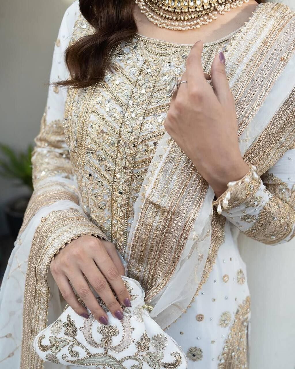 Salwar Kameez Pakistani Indian Wedding Partywear Dress with Dupatta Georgette