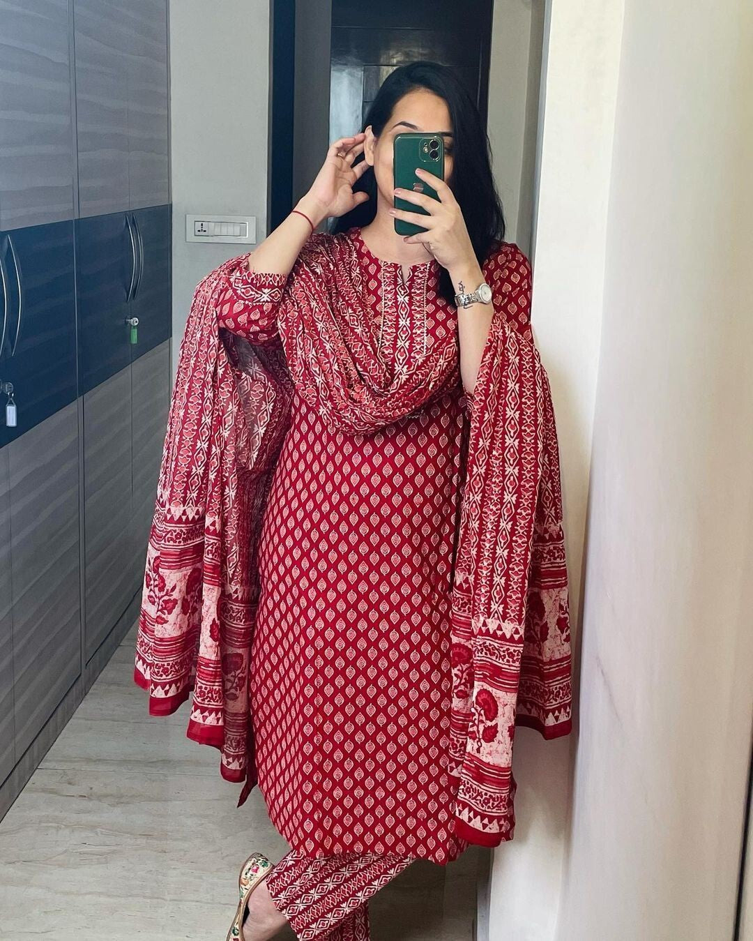 Cotton Dress Pakistani Salwar Kameez Readymade Suit Indian Wedding Party