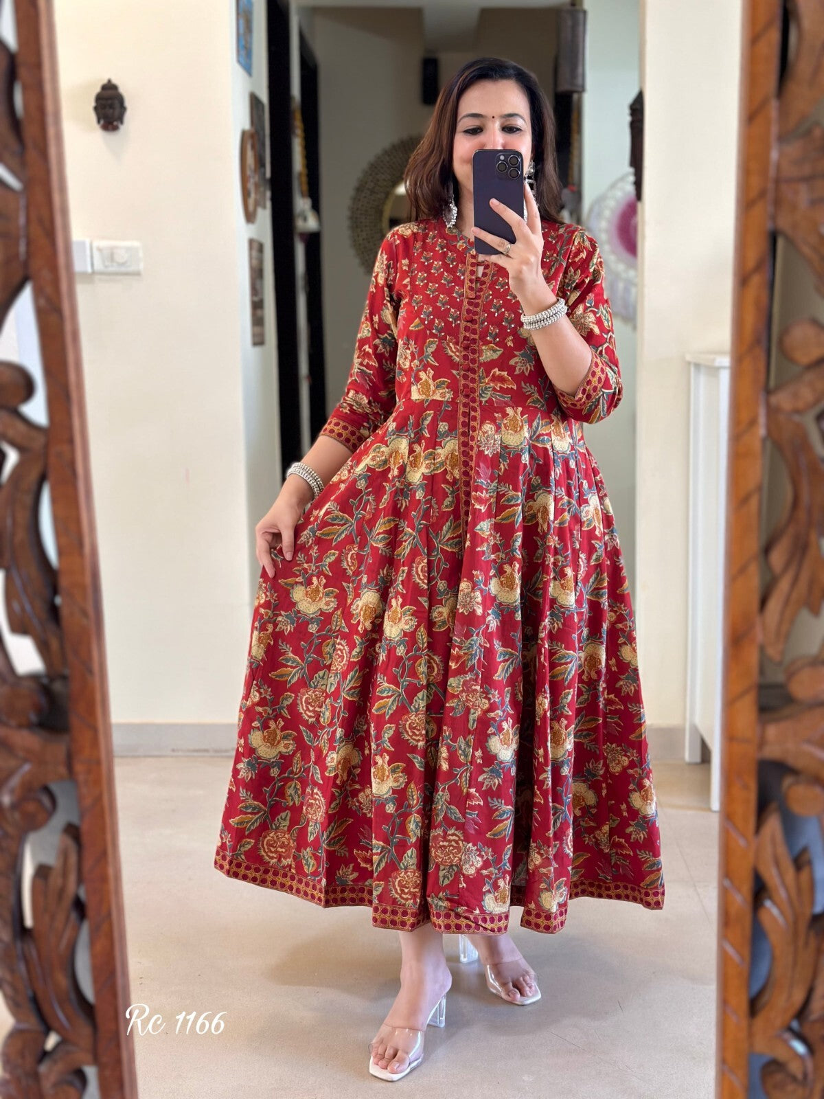 Pakistani Anarkali Gown Kurta Pant Set Indian Party Wear Top Tunic Kurti Dress