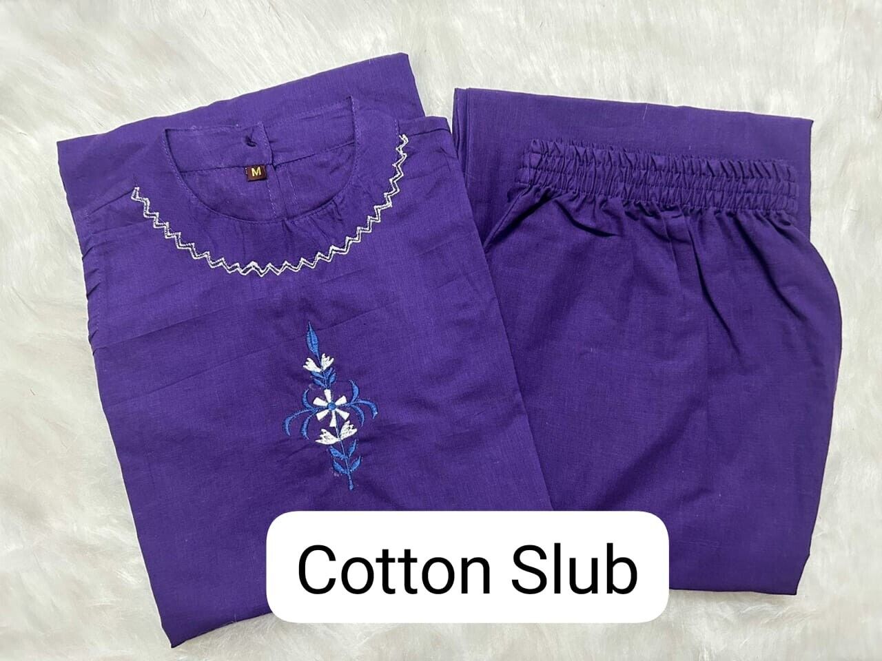 2 pcs Cotton Designer Ethnic Kurti Pant Set Indian Wear Salwar Kameez Kurta Set