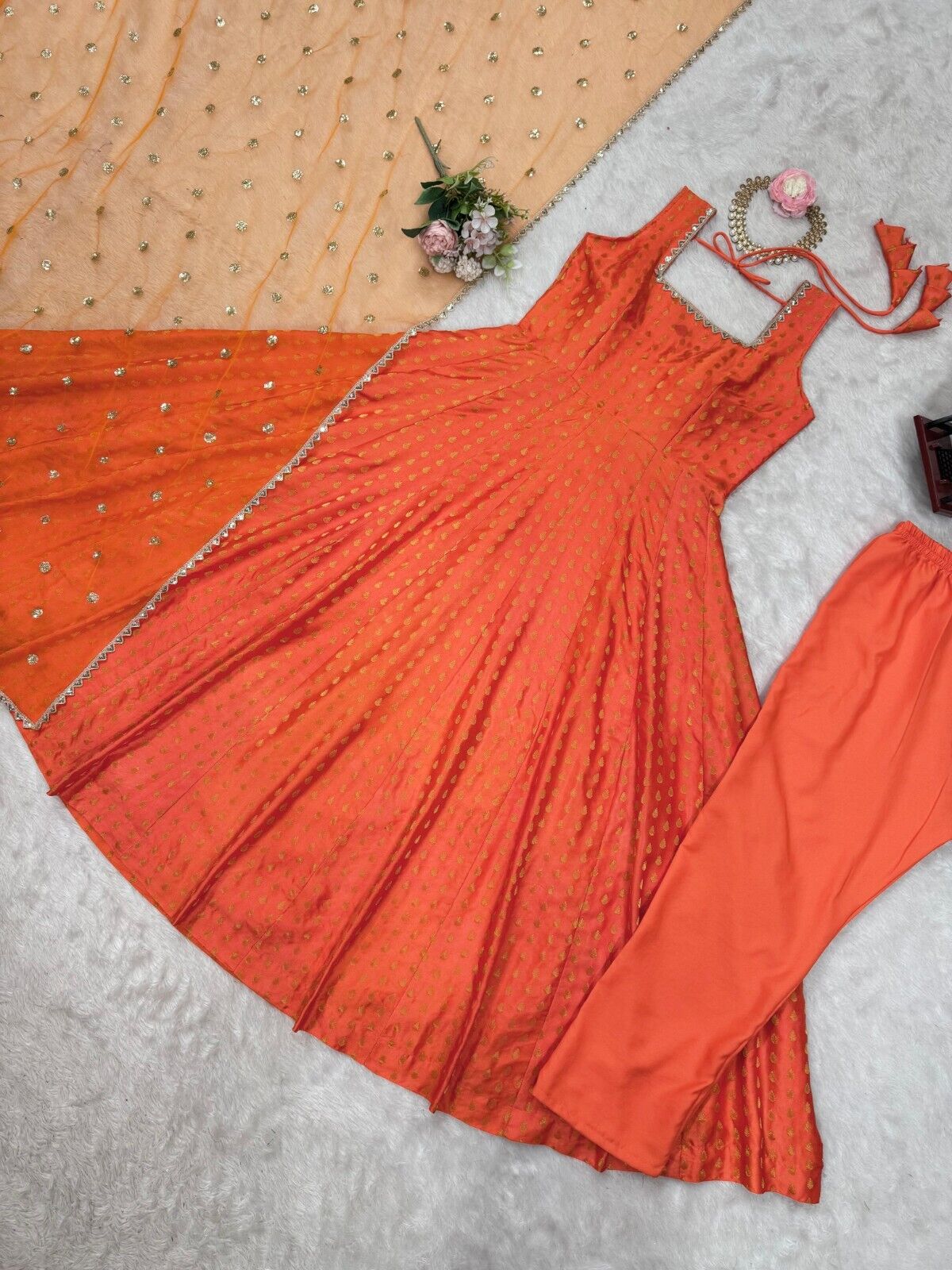 Anarkali Gown Pakistani Salwar Kameez Ready-made Suits Wedding Party Bollywood