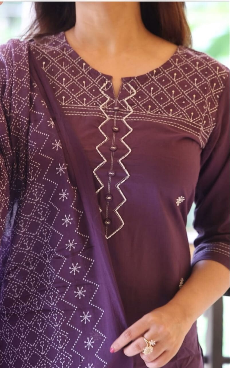 Cotton Salwar Kameez Dress – Ready-to-Wear 3-Piece Indian Wedding & Party Suit