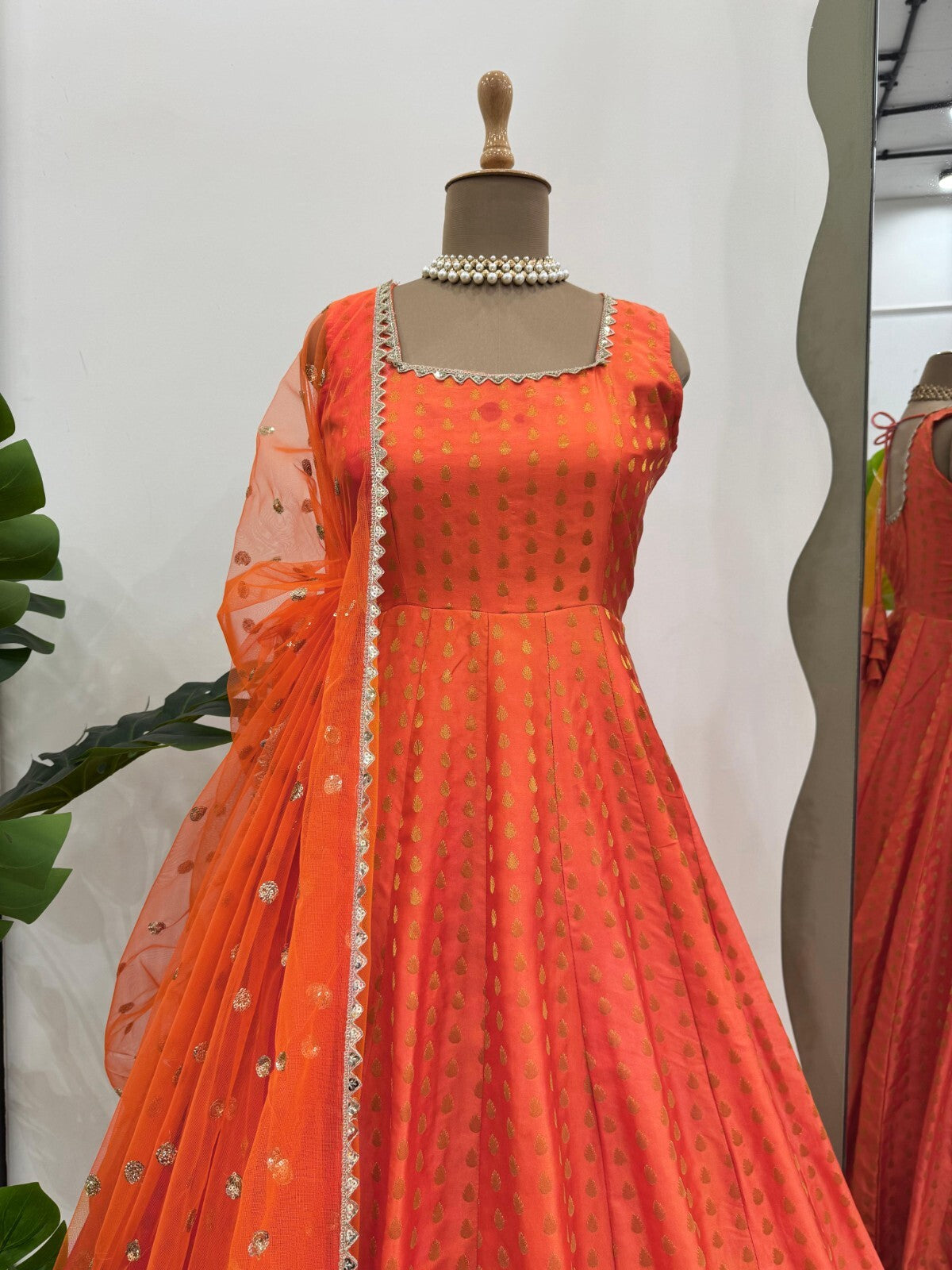 Anarkali Gown Pakistani Salwar Kameez Ready-made Suits Wedding Party Bollywood