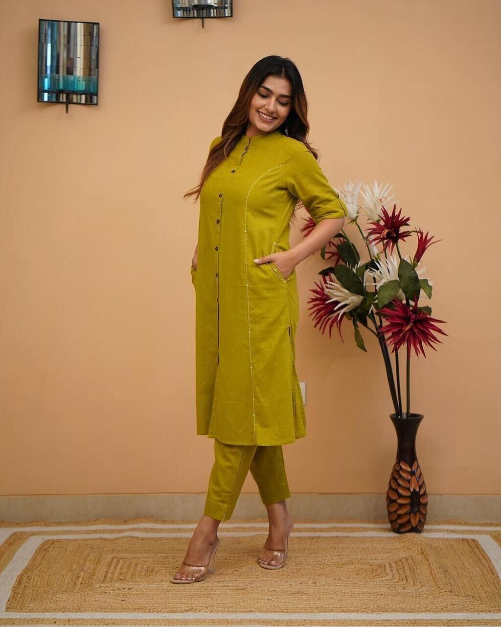 2 pcs Handwork Salwar Kameez Set, Ethnic Party Wear Designer Pakistani Suit