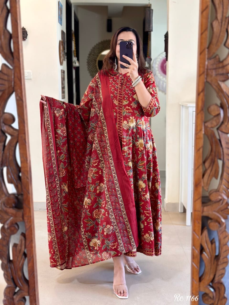 Pakistani Anarkali Gown Kurta Pant Set Indian Party Wear Top Tunic Kurti Dress
