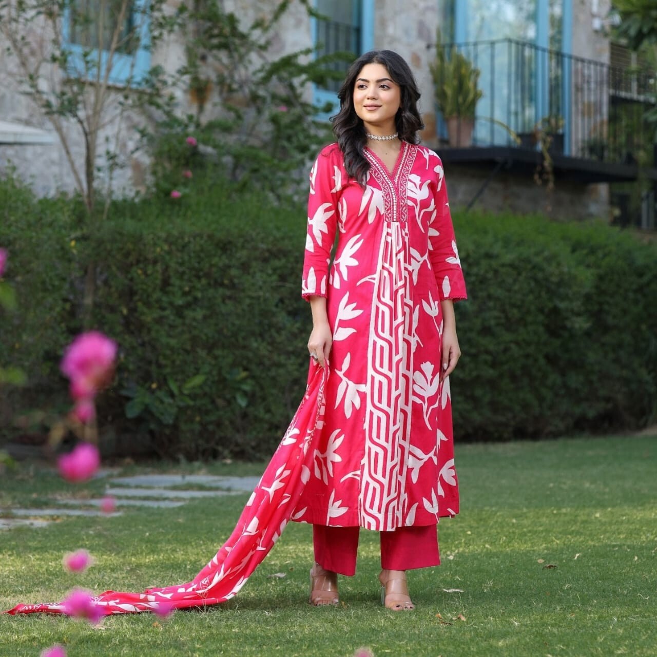 Beautiful Designer Salwar kameez  Kurta Women's Cotton Tunic Long Kurti Dress