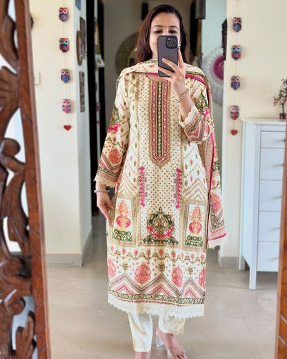 Indian Women Salwar kameez Straight Kurta Bollywood Top Tunic Printed Kurti
