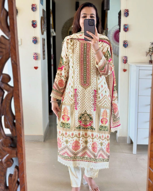 Indian Women Salwar kameez Straight Kurta Bollywood Top Tunic Printed Kurti