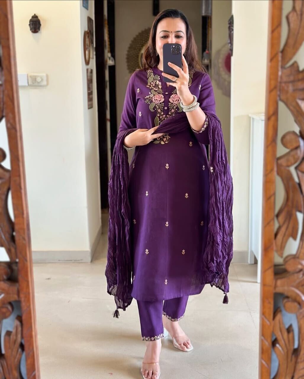 Women Designer Salwar Kameez Suit Indian Floral Printed Cotton Pant Dupatta Set