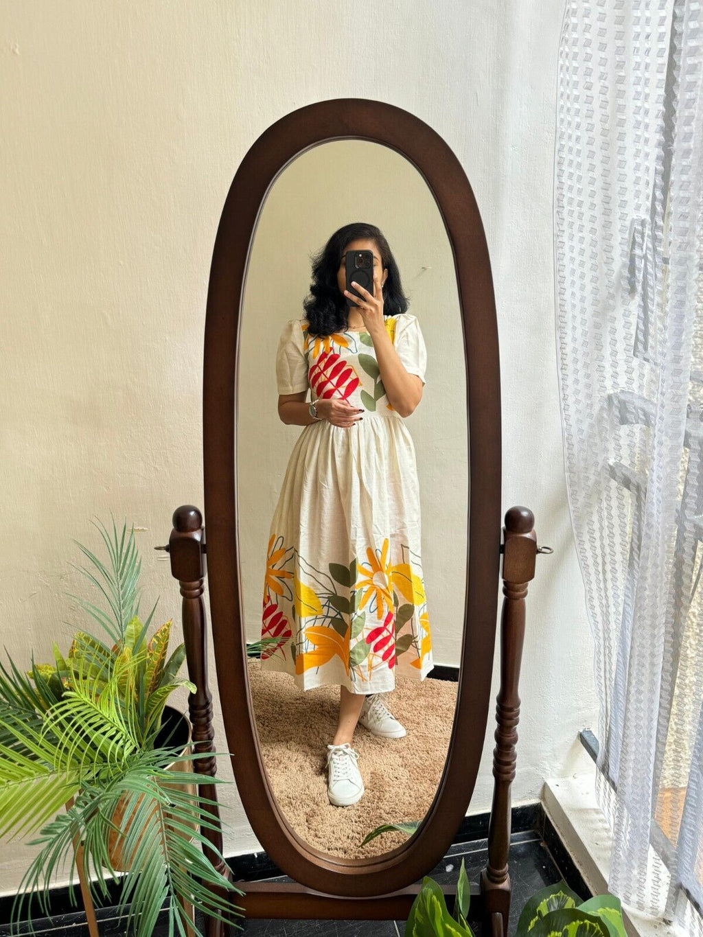 Cotton Anarkali Suit for Women – Frock Style Kurta, Pakistani 1-Piece Set