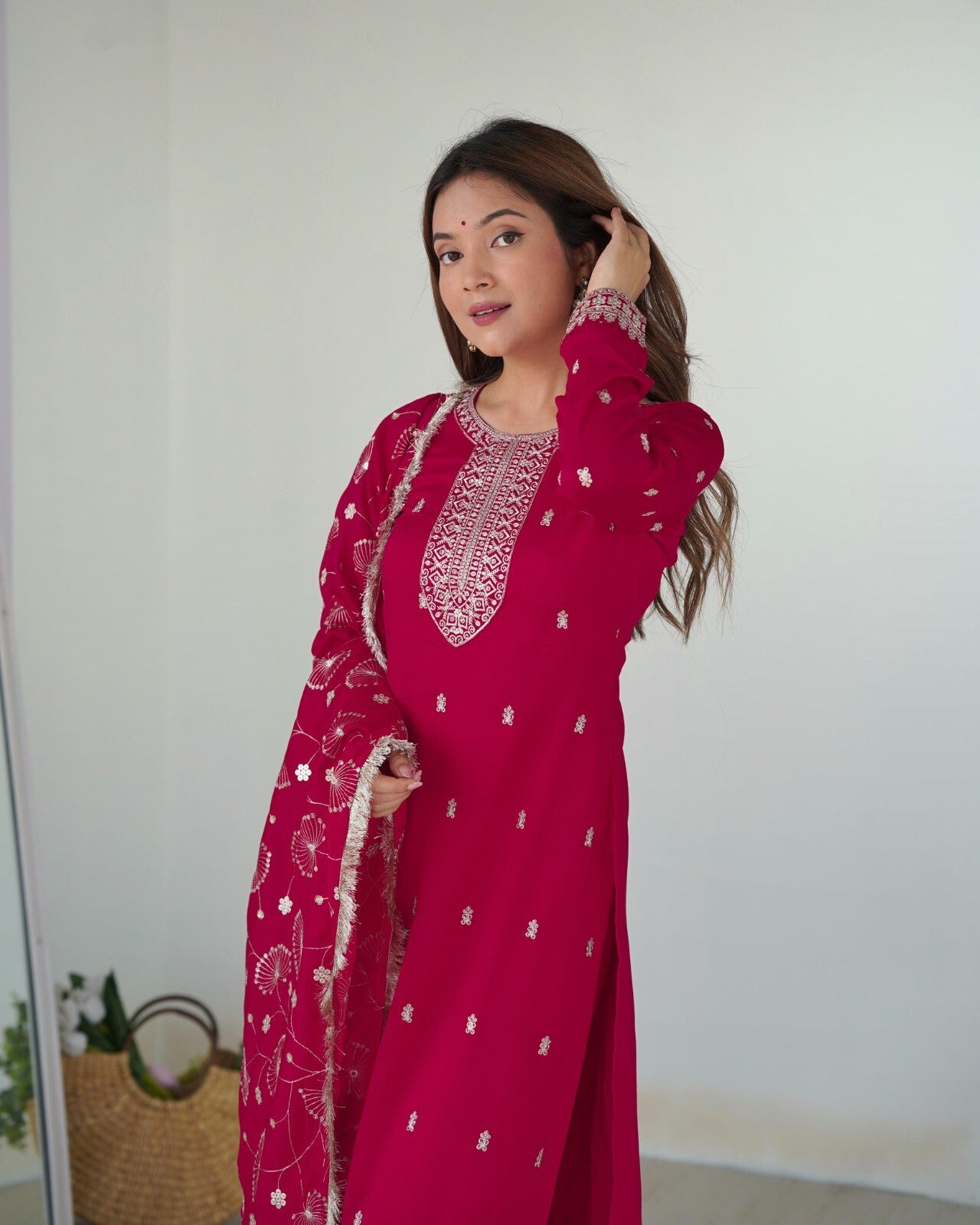 Zari work Silk Salwar Kameez Suit Designer Kurta salwar kameez suit , 3 pcs suit