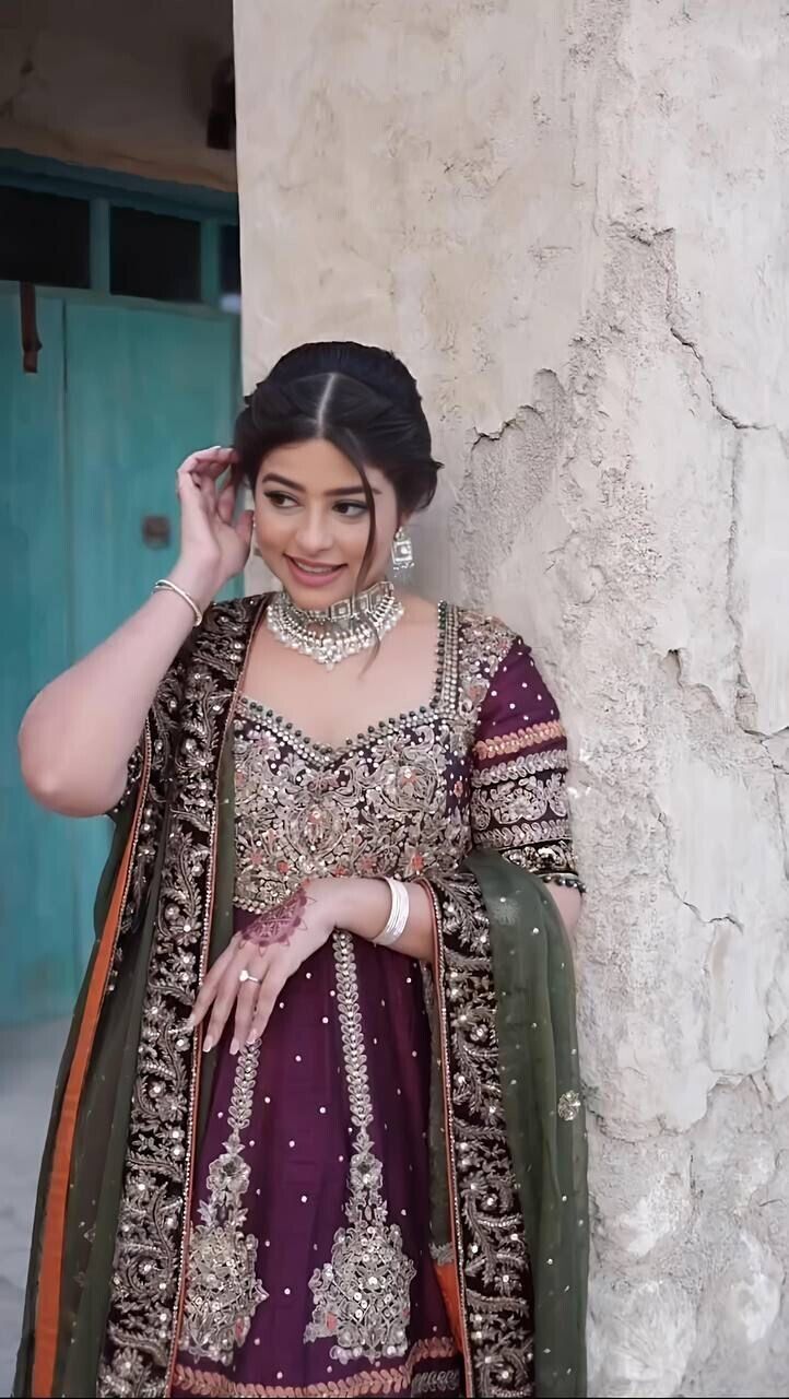 Embroidered Faux Georgette Salwar Kameez with Sharara & Dupatta - Ready to Wear