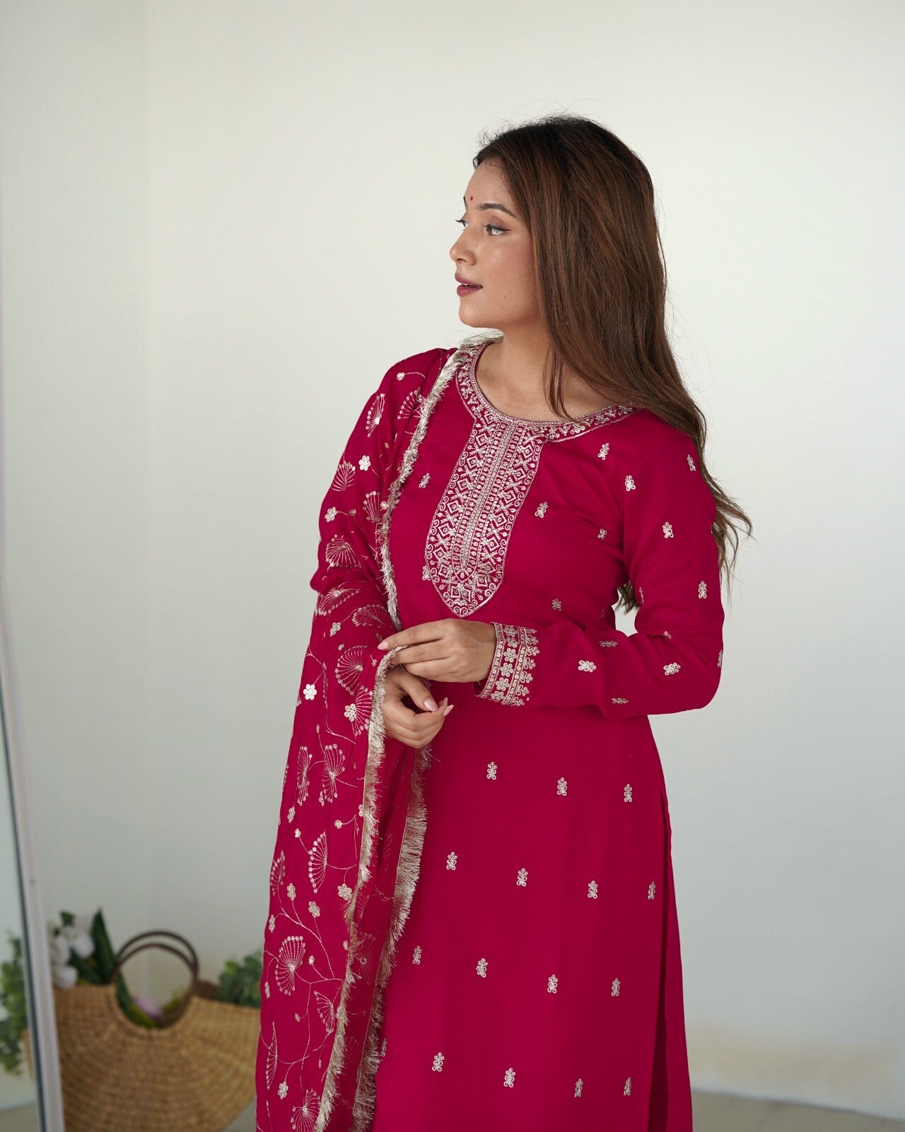 Silk Dress Pakistani Salwar Kameez Readymade Suits Indian Wedding Party 3 Piece