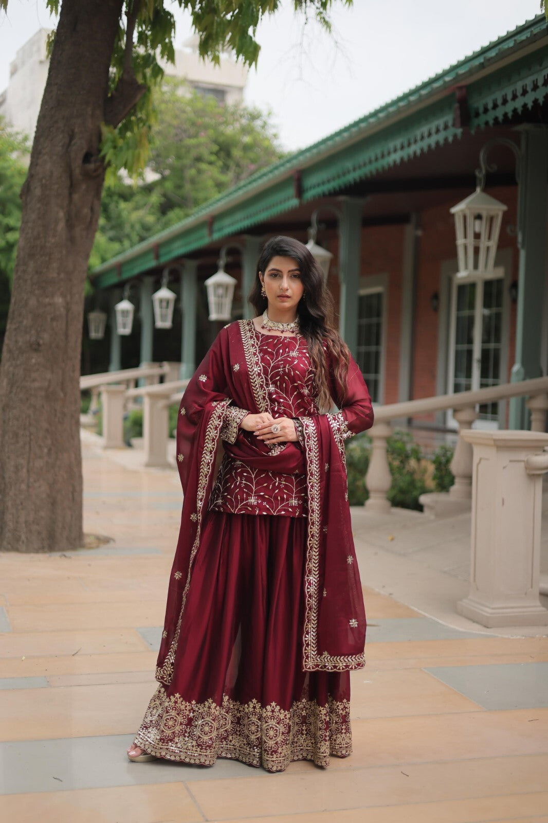 Salwar Kameez Pakistani Indian Wedding Party Dress Suit Sharara Plazzo Georgette