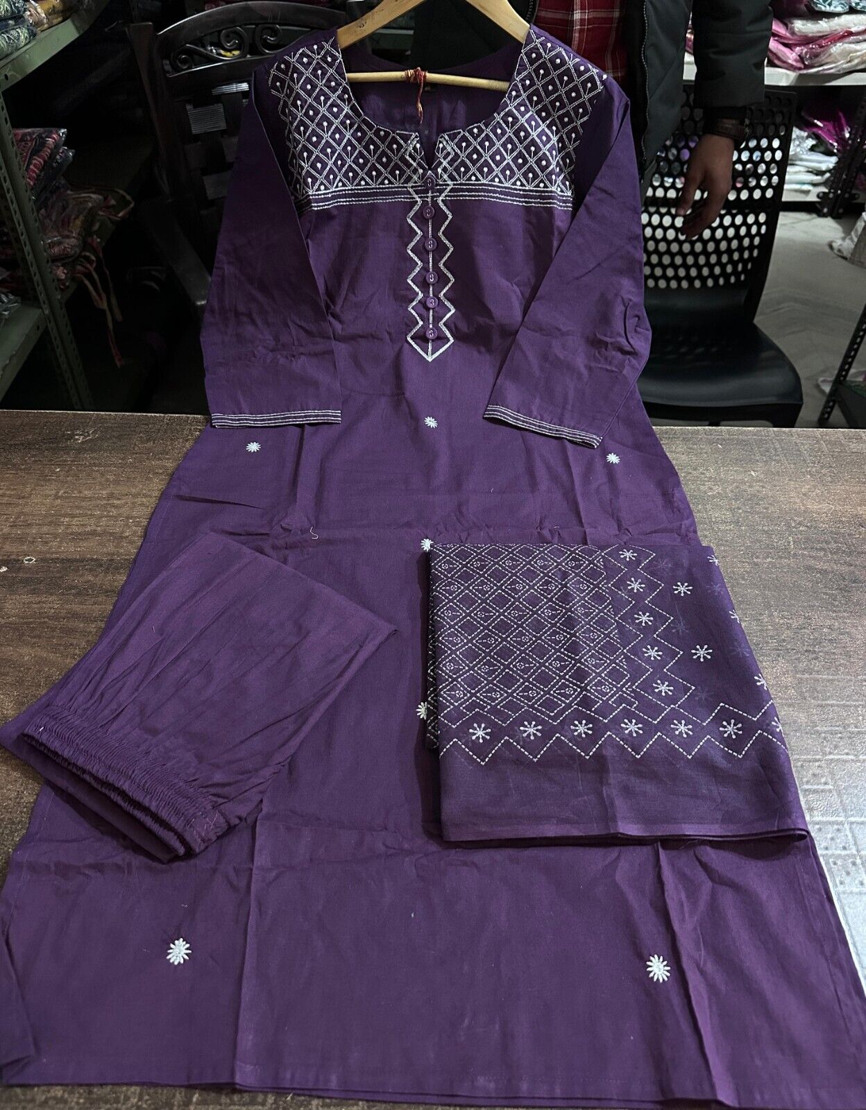 Cotton Salwar Kameez Dress – Ready-to-Wear 3-Piece Indian Wedding & Party Suit