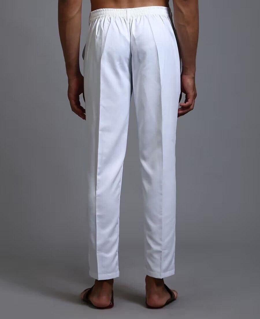 Mens Polo Stretch Pants Slim Fit Casual Cotton Skinny Trouser Dress Pants 34-44