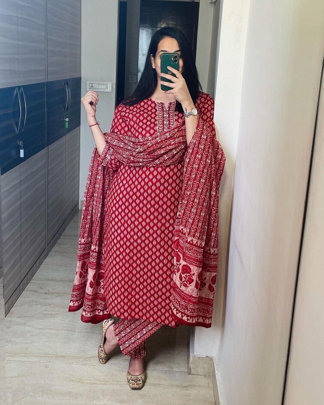 Cotton Dress Pakistani Salwar Kameez Readymade Suit Indian Wedding Party