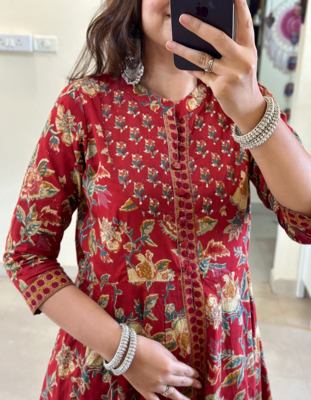 Pakistani Anarkali Gown Kurta Pant Set Indian Party Wear Top Tunic Kurti Dress