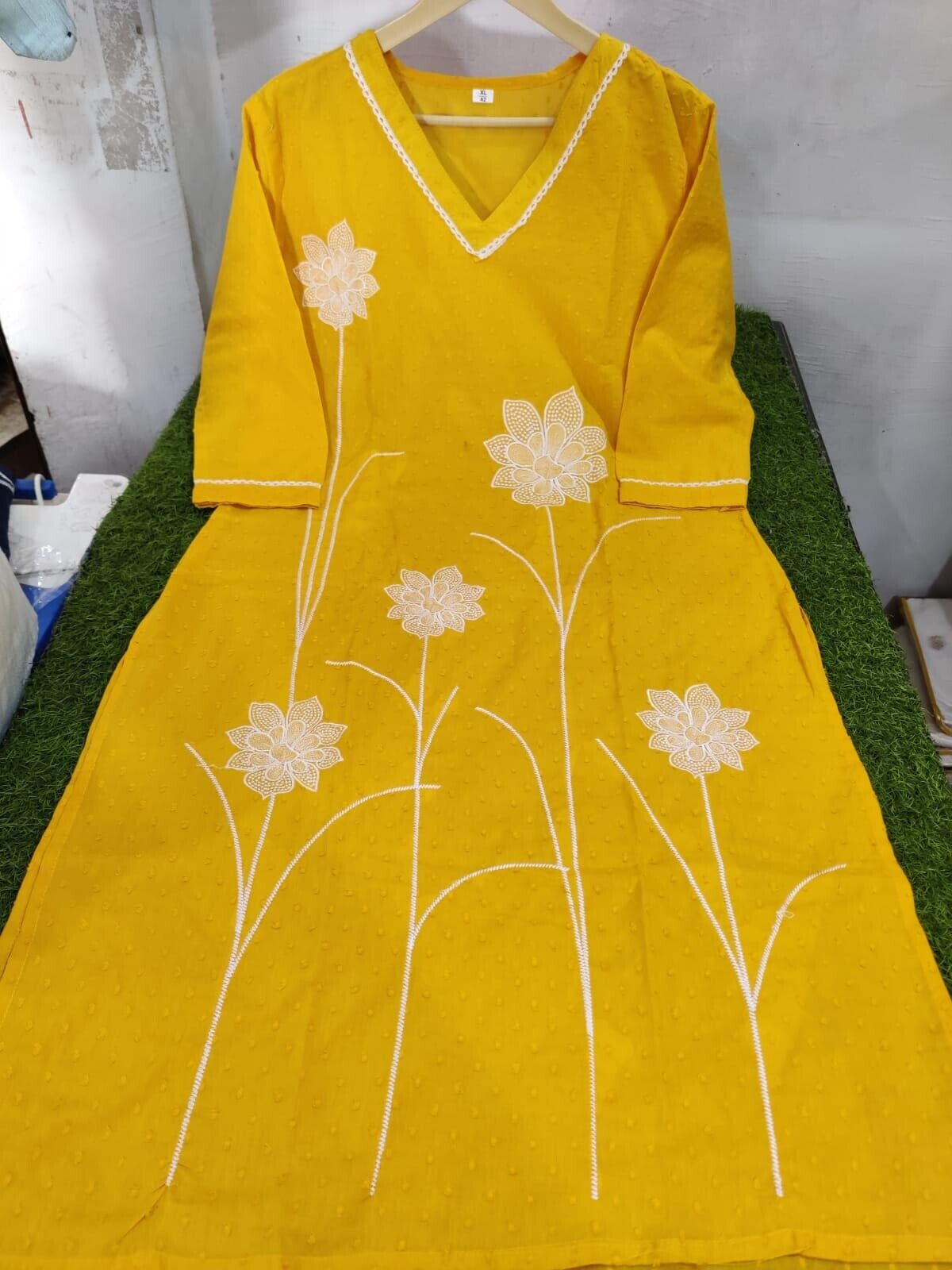 2 Pcs Cotton Wear Kurta with Sharara Indian Ready made Beautiful Salwar Kameez