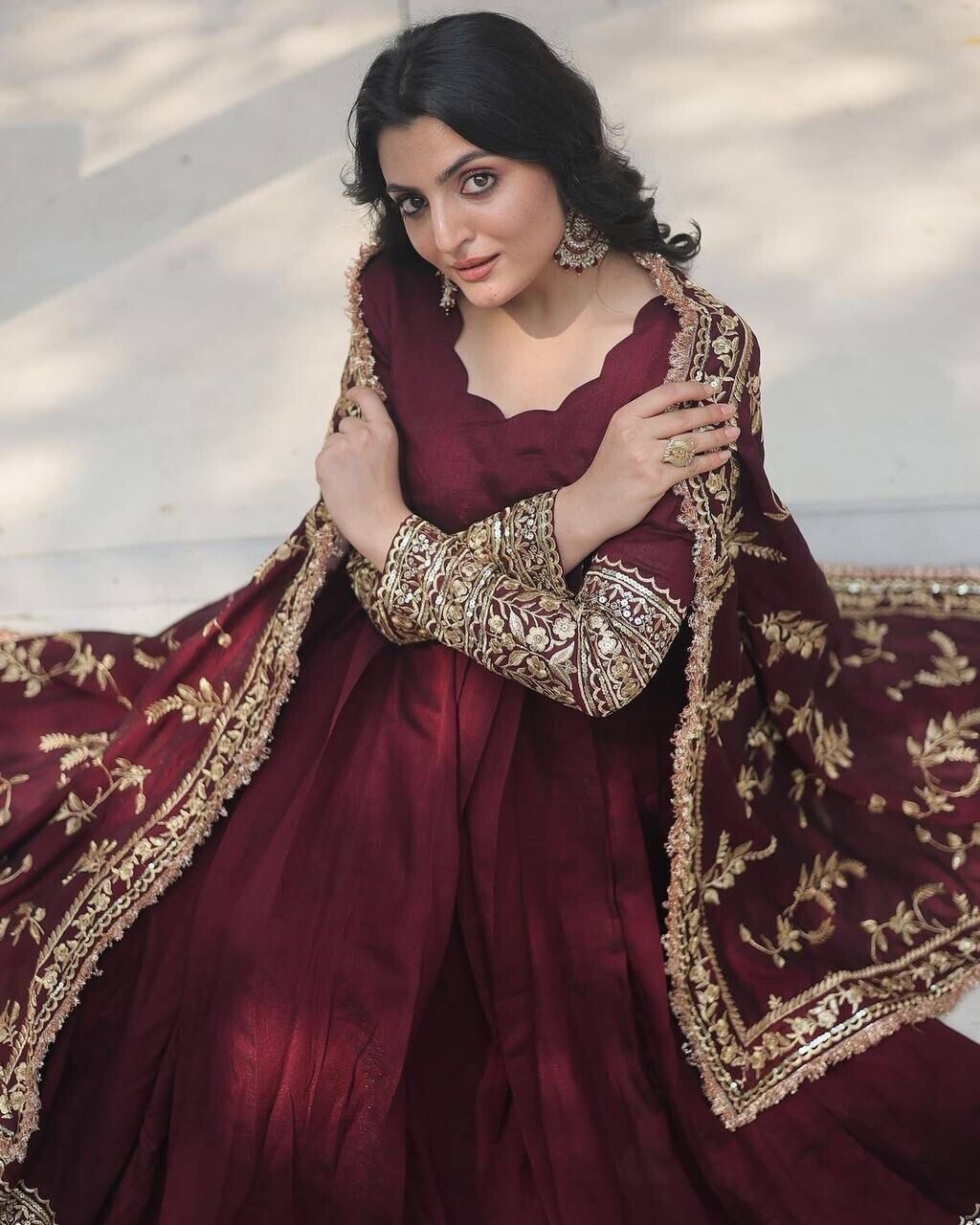 Bollywood Designer Indian Pakistani ReadyMade Anarkali Gown Georgette Wedding