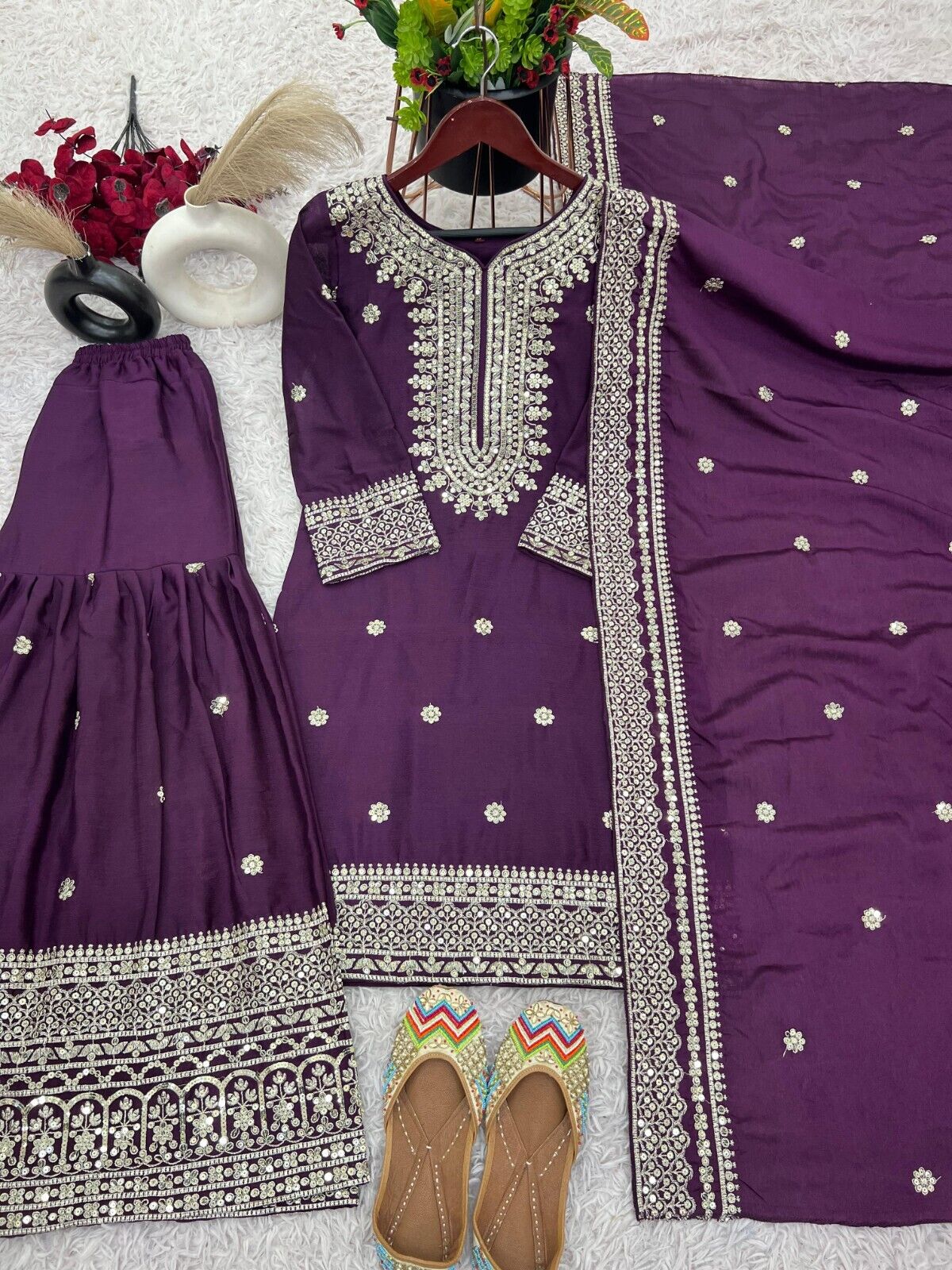 Bollywood Designer Indian ReadyMade Salwar Kameez Party Wear Suit with Sharara