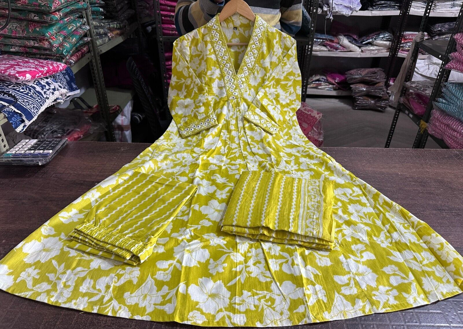 Cotton Printed Indian Pakistani Salwar Kameez – Designer A-line Dress Wear Suit