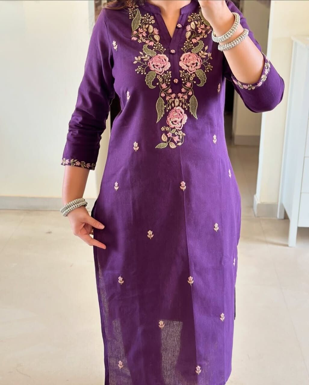 Women Designer Salwar Kameez Suit Indian Floral Printed Cotton Pant Dupatta Set