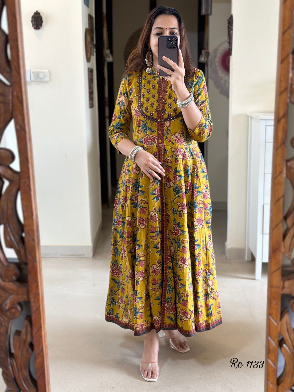 Pakistani Anarkali Gown Kurta Pant Set Indian Party Wear Top Tunic Kurti Dress