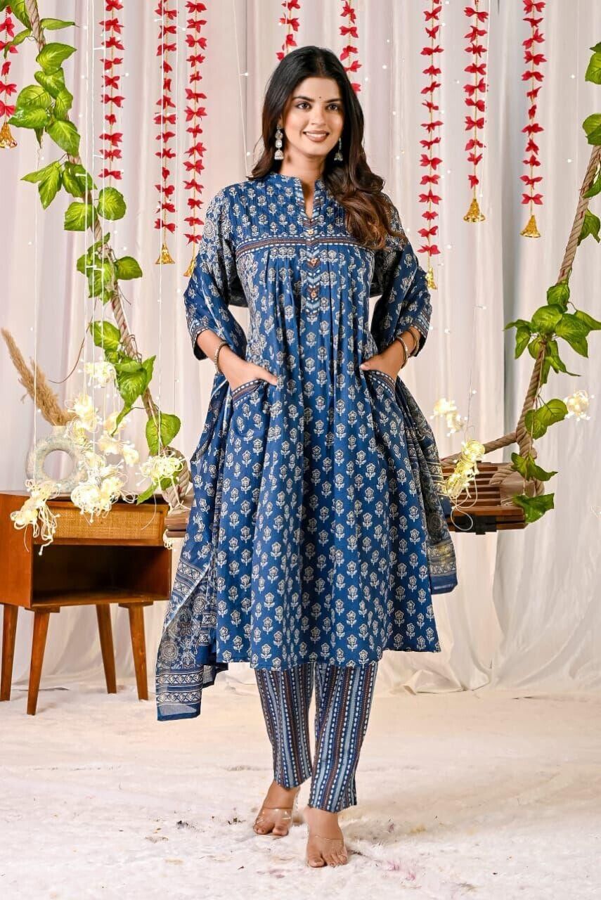 Readymade  Indian Cotton Kurti Salwar Kameez Readymade Women Dress Tunic