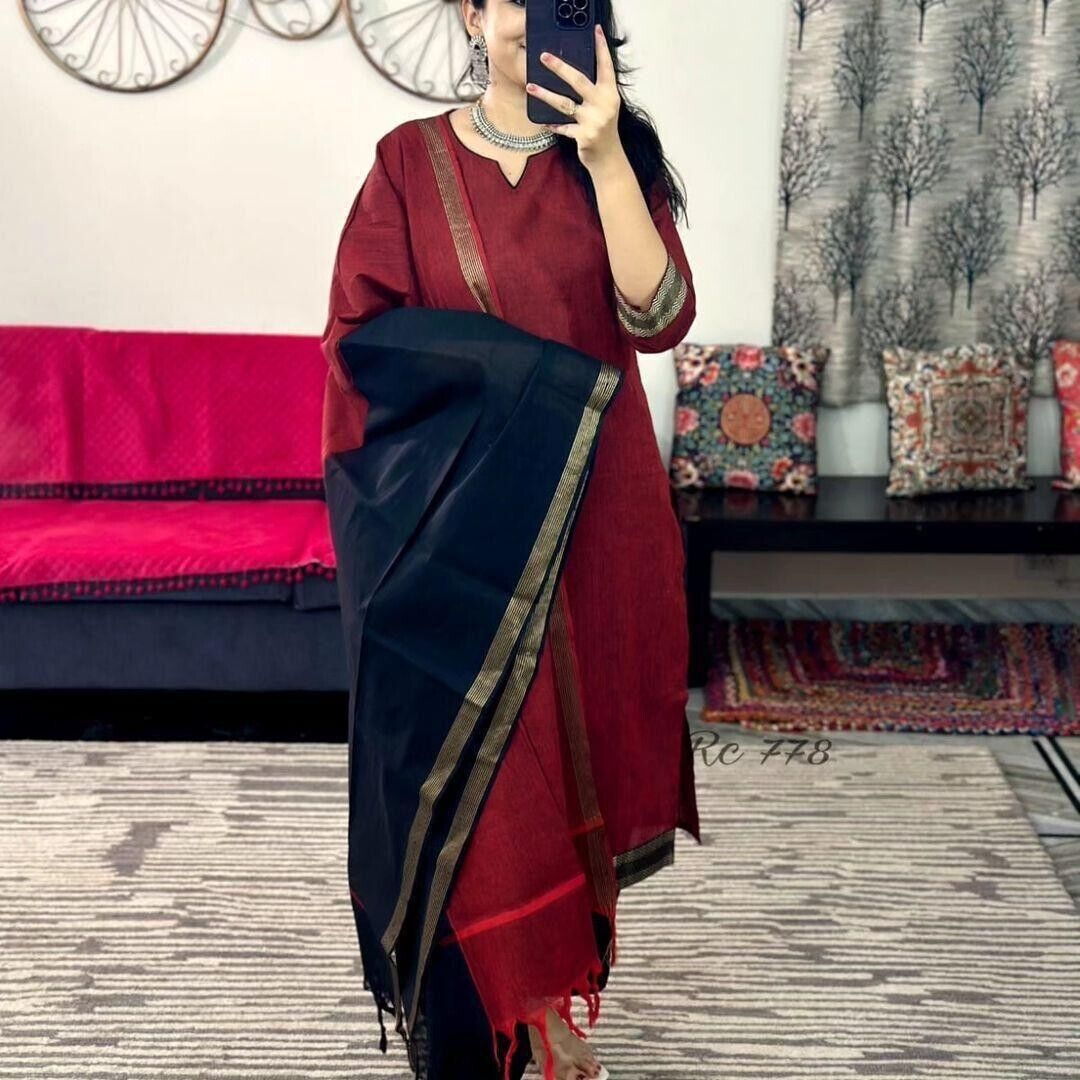 Cotton Gota Patti Salwar Kameez – Readymade Indian Wedding & Party Wear Suit